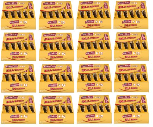 16x Prince Polo Classic Waffeln für die Familie, 15 Stück x 17,5g, umhüllt mit Schokolade