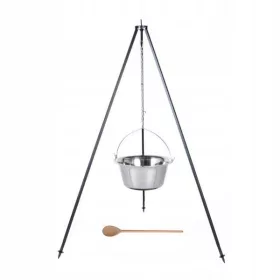  Ungarischer Edelstahlkessel, 8 l, Ständer, dicker Stahl