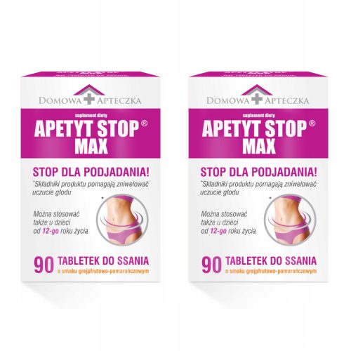 Apetyt Stop Max - Nahrungsergänzungsmittel zur Hungerkontrolle, 90 Lutschtabletten