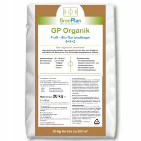    GREENPLAN Bio organischer Dünger für Gartenpflanzen GP Organik 20 kg