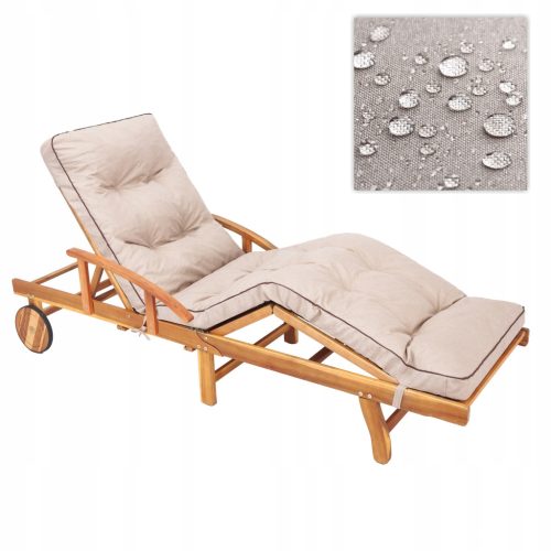  KISSEN FÜR GARTENLOUNGESESSEL lang, Wasserdichtes Kissen für Sessel, Bank 200x55