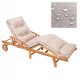  KISSEN FÜR GARTENLOUNGESESSEL lang, Wasserdichtes Kissen für Sessel, Bank 200x55