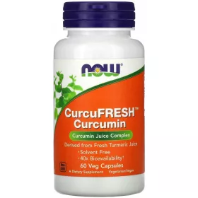   CurcuFresh 60 Kapseln - Hochwertiges Kurkumin zur Stärkung des Immunsystems von NOW Foods