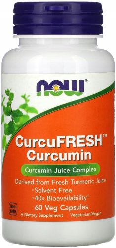 CurcuFresh 60 Kapseln - Hochwertiges Kurkumin zur Stärkung des Immunsystems von NOW Foods