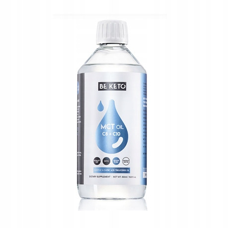 BeKeto MCT Öl C8 + C10 (500ml) - Premium Energie- und Gewichtsmanagement