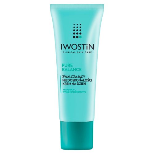 IWOSTIN Pure Balance Tagescreme – Mattierend mit Vitamin C für Mischhaut, normale und ölige Haut