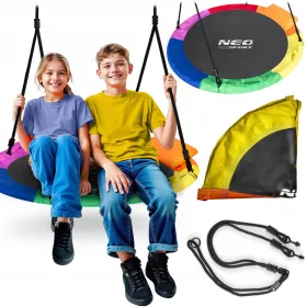    Gartenschaukel Storchennest Hängesessel Schaukelkorb 105cm Kissen