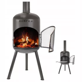  BONFEU GARTENKAMIN BONBONO SCHWARZ