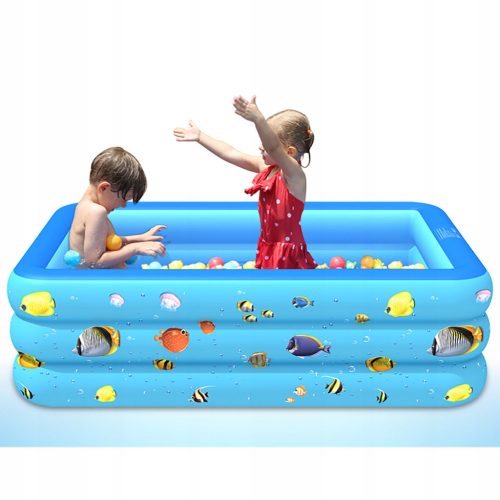  Quadratisches Schwimmbecken Planschbecken Aufblasbares PVC-Becken