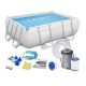  Bestway rechteckiger Rahmenpool 282 x 196 cm