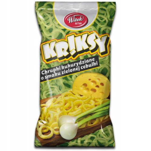 Kriksy Maiscracker mit Geschmack von Grünen Zwiebeln 60g – Knuspriger Genuss!