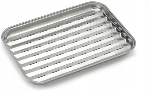  Grillschale Edelstahl Barbecook rechteckig 34,5 x 24 cm