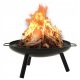  Gartenkamin für Lagerfeuer Grillkessel Stahl 70x59x28cm
