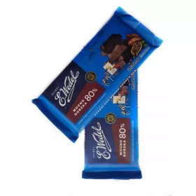 Wedel Zartbitter Schokolade 80% Kakaoanteil aus Ghana, 80g
