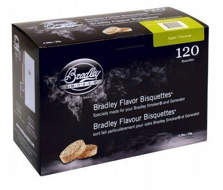  Bradley Smokehouse Briketts Apfelgeschmack 120 Stück Apfel/Pommier