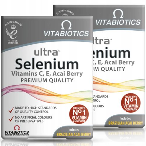 Ultra Selen mit Vitamin C, E und Acai Beeren, 30 Tabletten