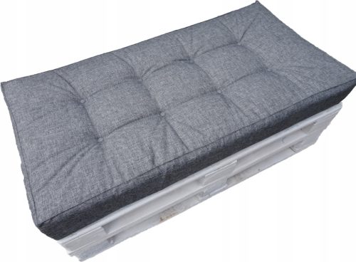  Palettenkissen 120 x 60 Silber 23 Grau