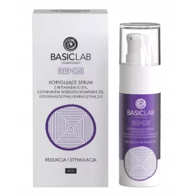   BasicLab Korrigierendes Serum mit 0,15% Retinal für Abendpflege, 30ml