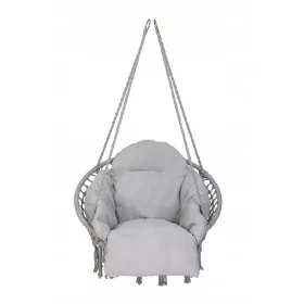  Gartenschaukel Storchennest mit Kissen XXL grau 120kg