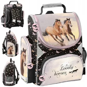   Paso Horses Schulranzen für Mädchen – ergonomischer Rucksack für Erstklässler, 1. Klasse der Grundschule