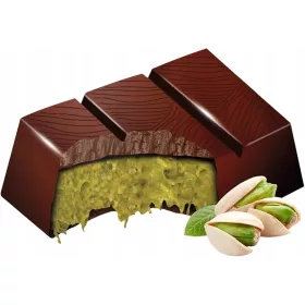   Luxuriöse Dubai Schokolade mit Kadayif, Kunafa & Pistazien, 100g