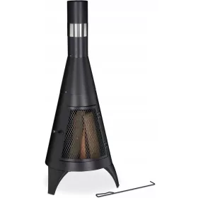  Gartenkamin mit Schürhaken Relaxdays