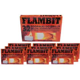   EFFIZIENTER Anzünder für Grill, Herd, Kamin Weiß FLAMIT 320 Würfel