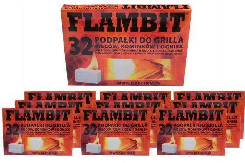 EFFIZIENTER Anzünder für Grill, Herd, Kamin Weiß FLAMIT 320 Würfel