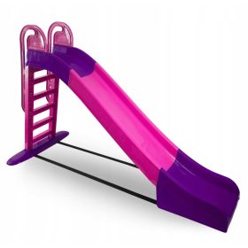    Rutsche mit Griff 243 cm rosa und lila für Kinder für Haus Garten