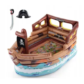    Aufblasbares Piratenschiff für Kinderspielhaus Pontonspielplatz