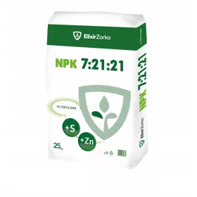    Mineraldünger Elixir Zorka NPK 7:21:21 + 4%S + 0,05%Zn 25kg