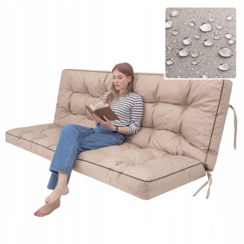  SWING CUSHION Gartenbankauflage mit Rückenlehne WASSERDICHT 140cm