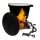  Emaillierter Gusseisentopf, 8 l, für gebratenen Kuchen, Lagerfeuer, Gartenparty