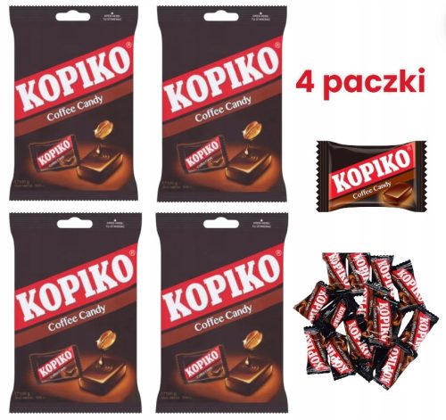Kopiko Coffee Candy – Ihr täglicher Kaffee-Ritual in Bonbonform, 4 x 100g