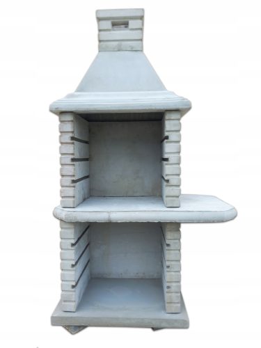  Beton-Gartengrill, verstärkter Kamin, Ziegeldruck-Unterseite, Arbeitsplatte