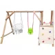  HOLZ GARTENSPIELPLATZ DUO RUTSCHEN 3M EIMER NEST IMPRÄGNIERT