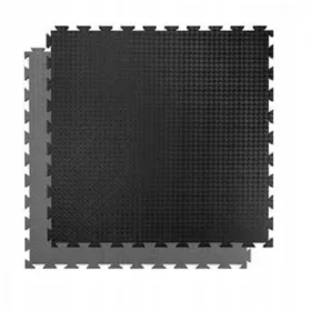  Puzzlematte Schwarz und Grau 100 x 100 x 2 cm