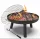  Gartenfeuerstelle mit Rost und Schürhaken Ø60 schwarz Campinggrill