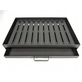    Grillfeuerraum 60x40 cm, ausziehbarer Aschekasten, gemauerter Grillrost, Räucherkammer
