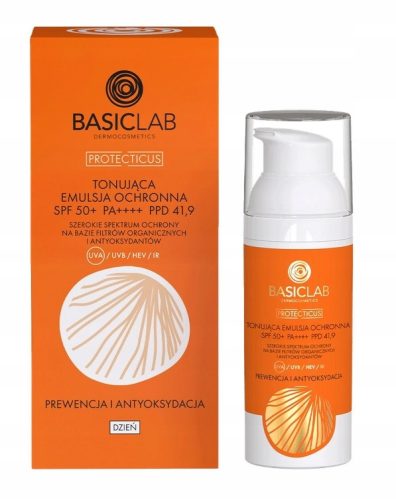 BasicLab Schützende Tönungsemulsion SPF50+ für einheitlichen Hautteint, 50ml