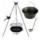  Grillrost Edelstahl 60cm Haspel Feuerraum Gusseisenkessel 11l