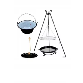  Grillrost 60 Dreibein geschmiedeter Kessel 10 Deckel