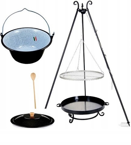  GRILL XXL EDELSTAHL Rost 80 cm Feuerraum 80 cm + KUGEL 50 L + DECKEL