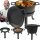  Gusseisentopf Jagdpfanne Bratpfanne für Lagerfeuer Grillbraten 8L