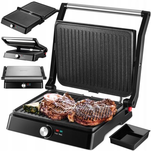  PANINI SANDWICH GRILL TOASTER KLAPPBAR ELEKTRISCH GROSS 2200W