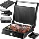  PANINI SANDWICH GRILL TOASTER KLAPPBAR ELEKTRISCH GROSS 2200W