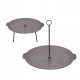  Gusseisenpfanne Wok Feuerraum 44cm Grill 2in1