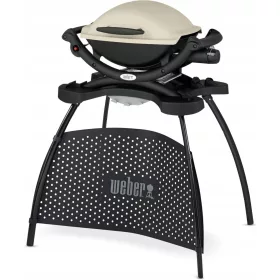    Weber Q1000 Stand Gasgrill Gussrost 43x32cm mit Ständer 2,49kW