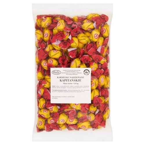 Unitop-Optima Gefüllte Karamellbonbons Kapitän 1 Kg