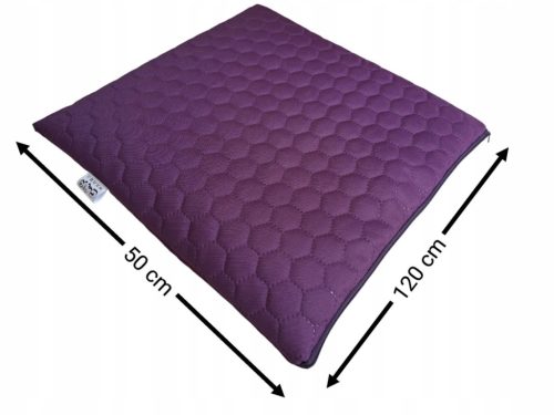  WASSERDICHTES GESTEPPTES GARTENKISSEN FLACH HONEY-HEXAGON 50x120 lila